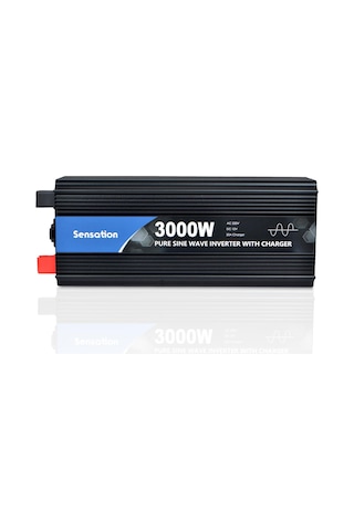 Sensation 3000w Watt 3 Kw Tam Sinüs Şarjlı 20a Ekranlı İnverter 12/220v Çeviric İnverter Dw Seri