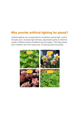 Geeroyoo "usb Bitkisel Büyüme Işığı Şeridi - 4 Seviye Parlaklık, 24 Saat Zamanlayıcılı Pembe-mor Led" Diğer