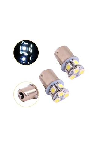 Reedark 8 Led Beyaz Araba Fren Lambası Ba15s 1156 5050 Smd - Hızlı Tepki, Enerji Tasarruflu, 2 Adet Paket
