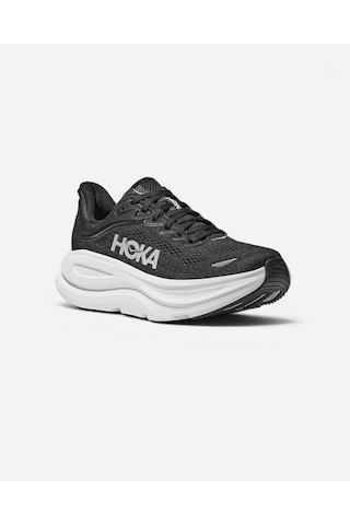 Hoka Bondi 9 Kadın Siyah Beyaz Outdoor Koşu Ayakkabısı 1162011-bwht