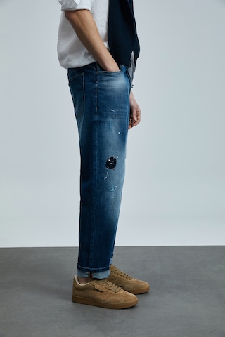 Lufian Salvator Smart Jean Erkek Pantolon Slim Fit Mavi Mavi 111200205100300 Mavi