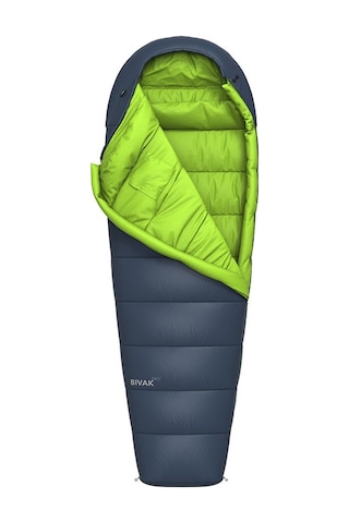Hannah Bivak 240 Uyku Tulumu - Sağ Midnight Navy/lime Green 001