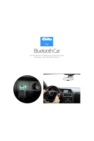 2 Arada 1 Yayıcı Alıcı Ble 5.0 2 Mod Araç Ses Çok Fonksiyonlu Adaptör Bluetooth Uyumlu