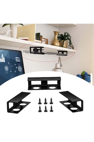 Homyl 3x Altı Dizüstü Bilgisayar Braketi Depolama Siyah