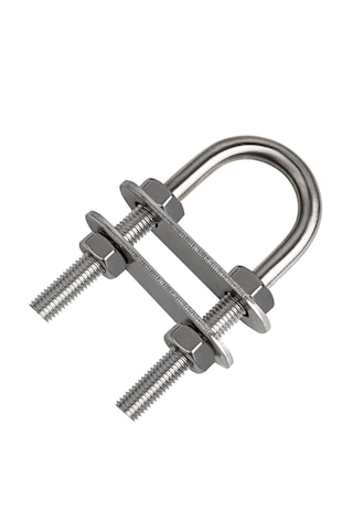 2'li Paslanmaz Mapa. 6mm. Paslanmaz Krom U Mapa