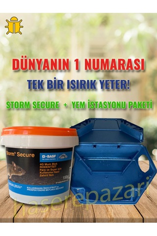 Storm Secure Fare ve Sıçan Yemi 150 G + Yem İstasyonu Seti