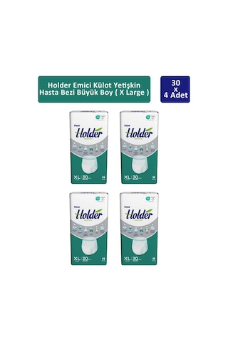 Holder Emici Külot Yetişkin Hasta Bezi Büyük Boy XL 4 x 30'lu