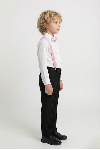 Mnk Baby & Kids Beyaz Gömlekli Erkek Çocuk Takım M00787 Pembe