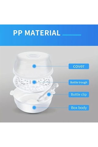 Xuweiwei Beyaz Bottle Mikrodalga Buhar Sterilizatörü Dezenfeksiyon Kutusu Hediye Halloween Noel Şükran Günü