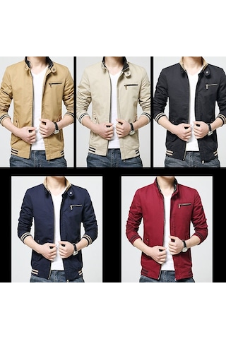 Pasifix 8803 Erkek Gündelik Fermuarlı Ceket 001