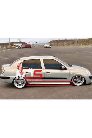 Renault Clio 2 Aero Marşpiyel Sağ Sol Takım Fiberglass Boyasız