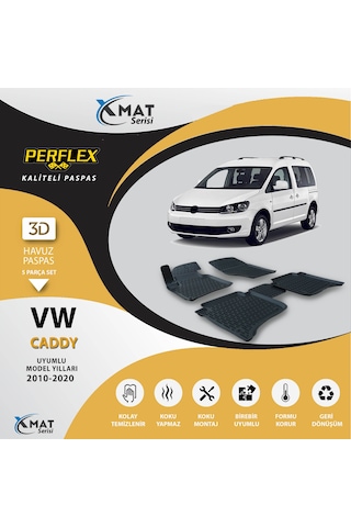 Paspas 3D Havuzlu X-Mat Caddy 2010-2020 - Perflex Pxm-Vw25