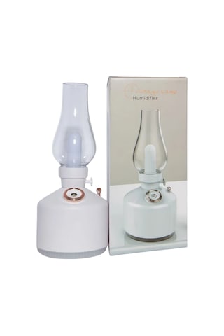 Mey Najmaddin Retro Gaz Lambası Tasarımlı Usb Şarjlı Aroma Difüzörü 280 Ml Nano Mist Nemlendirici Najmaddin