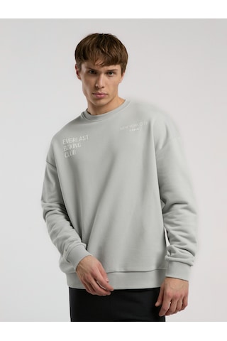 Everlast Boxing Club Açık Gri Erkek Sweatshirt Açık Gri