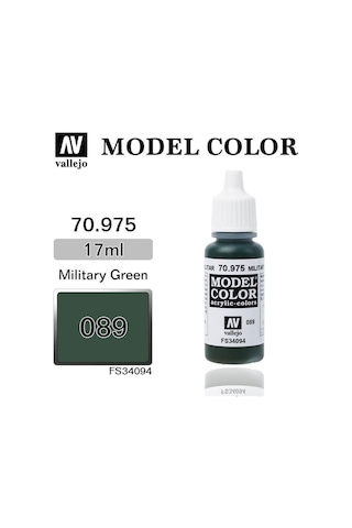 Vallejo 70975 18 Ml. 89 Military Green-matt, Model Color Serisi Model Boyası-31730
