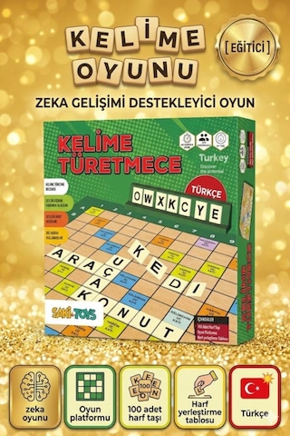 Kelime Türetmece Kutu Oyunu Zekanı Konuştur, Kelimeleri Yarıştır