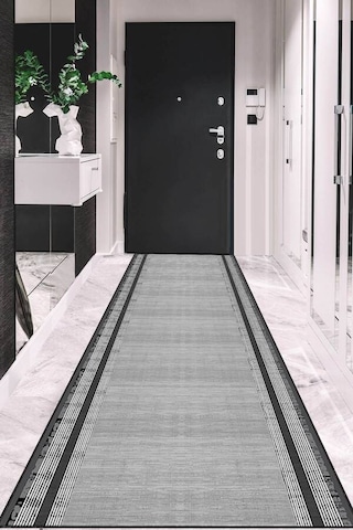 Koyu Gri Kaymaz Çerçeveli Kesme Rulo Özel Ölçü Yolluk Ar1424n11