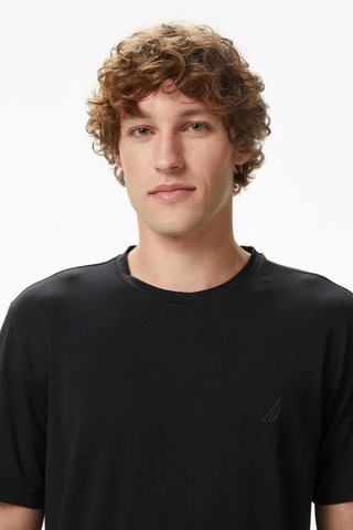 Nautica Erkek Siyah Regular Fit T-shirt-14590