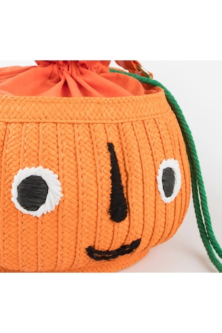 Meri Meri - Trick Or Treat Hasır Çanta - Balkabağı 0 - 99