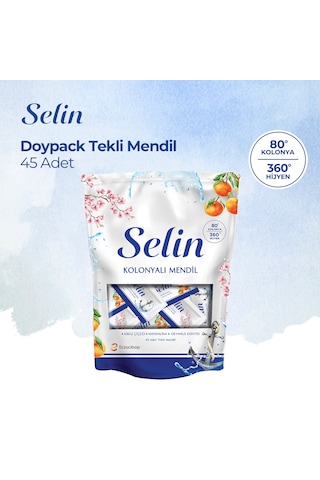 Selin Kolonyalı Mendil - 90 Adet