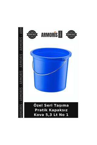 Özel Seri Taşıma Pratik Kapaksız Kova 5,3 Lt No 1 Çok Renkli