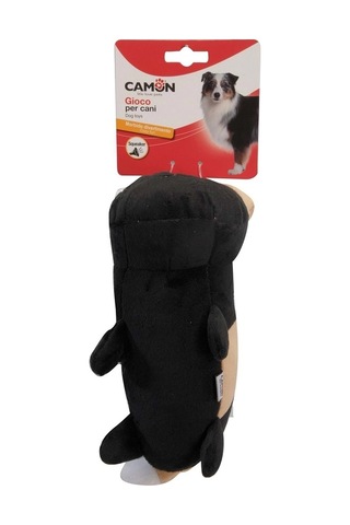 Camon Gıcırtılı Kedi Şeklinde Eğlenceli Peluş Köpek Oyuncağı 25 Cm