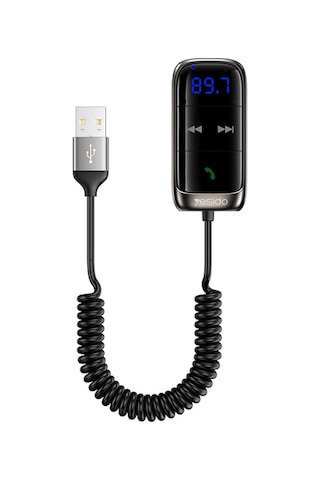 Yau32 Bluetooth Aux Araç Kiti Fm Transmitter Usb Kablo Çıkış Oto Müzik Çalar Kiti 2cihaz Bağlantılı