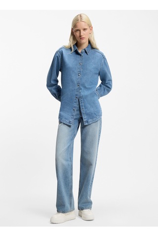 Hugo Açık Mavi Kadın %100 Pamuk Denim Pantolon 50556481