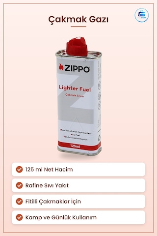 Çakmak Gazı 125 Ml Benzin Fitilli Çakmaklar İçin Rafine Sıvı Yakı