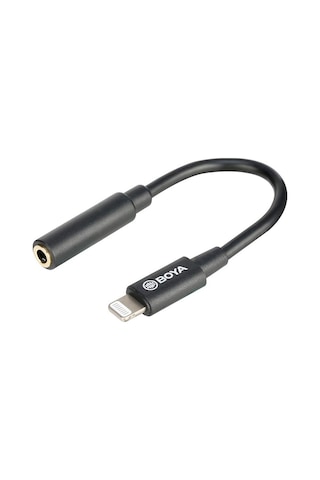 Boya By-K3 Apple Uyumlu iPhone Kulaklık Mikrofon Dönüştürücü Lightning Kablo