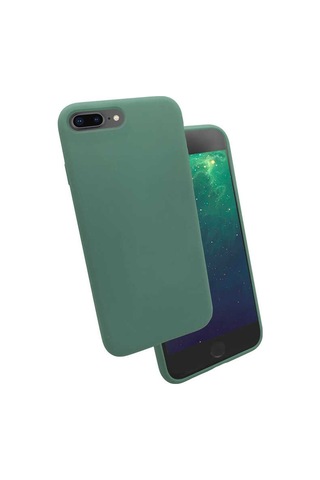 Apple Uyumlu iPhone 8 Plus Kılıf Zore Silk Kadife Iç Yüzey Silikon Kılıf