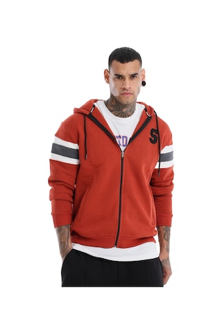 Sportive Munich Erkek Turuncu Günlük Stil Sweatshirt 24ke031-krmt Kahverengi
