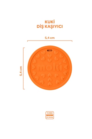 Silikon Diş Kaşıyıcı Kuki Sunset Turuncu Sunset Turuncu