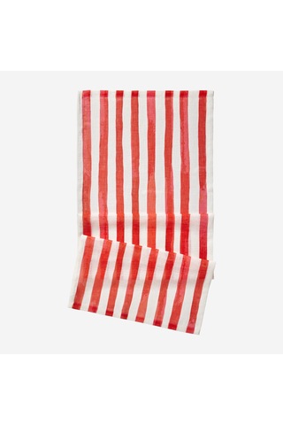 Kırmızı Polyester Runner 50x150 Cm