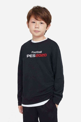 Tshirthane Pes 2020 S Baskılı Unisex Çocuk Siyah Sweatshirt Siyah