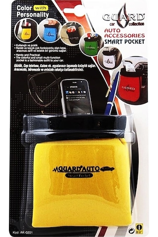 Araç İçi Çok Amaçlı Akıllı Kese Düzenleyici Organizer Cep Sarı