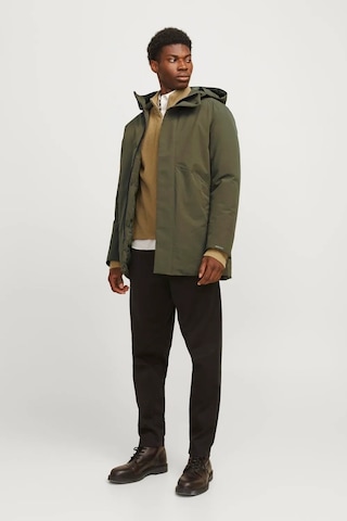 Jack & Jones 12258403 Erkek Koyu Yeşil Mont & Kaban