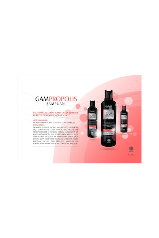Gam Propolis Kuru Ve Yıpranmış Saçlar Için, Saç Dökülmesine Karşı Şampuan 275 ML