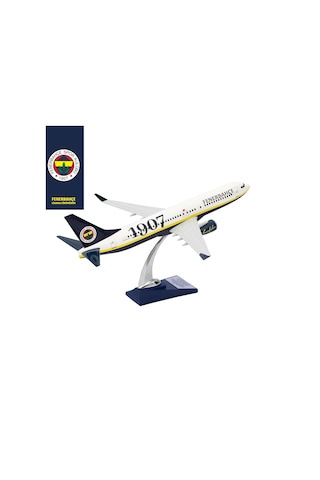 Zekupp Boeing 737-800 1/100 Ölçek Fenerbahçe Lisanslı Klasik Tasarım Maket Uçak Uck0193