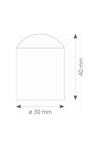 Canex Yer Kapı Tamponu Kauçuklu Yuvarlak Alüminyum 5 Adet