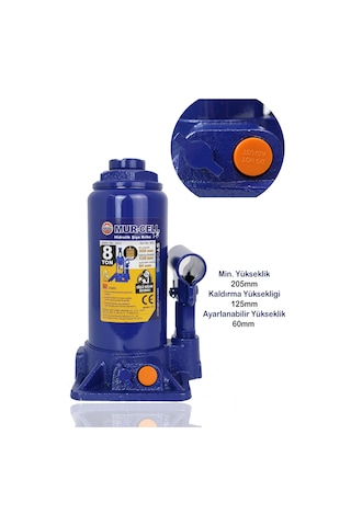 Murcell Hidrolik Şişe Kriko 8 Ton