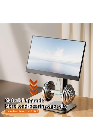 Monitör Stand Monitör Stand Alüminyum Alaşım Uzun Kol Tutucu Masaüstü Düzeltilebilir Montaj 17.3 İnç Ekran Katlama Braketi Monitör Kolu