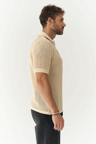Mai Collection Mai Studios Co. Robert Erkek Polo Yaka Bej Triko T-shirt Çok Renkli