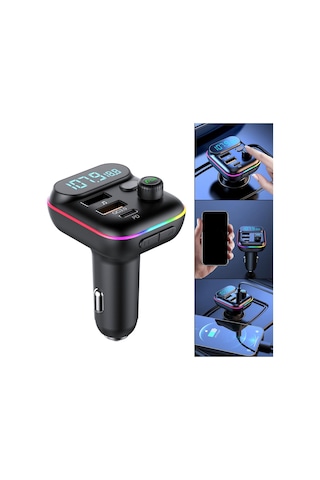 Homyl Araç Ses Adaptörü Tip C Pd20w Usb Qc3.0 U Disk Oynatma