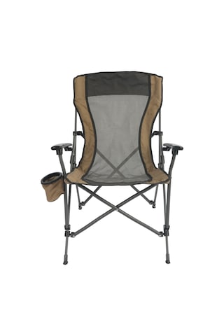 Funky Chaırs Safari Xl Katlanabilir Kamp Piknik Plaj Sandalyesi - 150 Kg Taşıma Kapasiteli, Taşıma Çantalı, Büyük Boy, Fileli Kahverengı