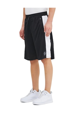 Adams Erkek Polyester Siyah Spor Antrenman Şortu