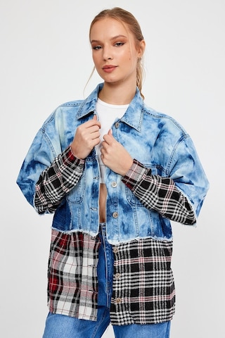 Özel Koleksiyon Garnili Denim Ceket Ag-3020 001