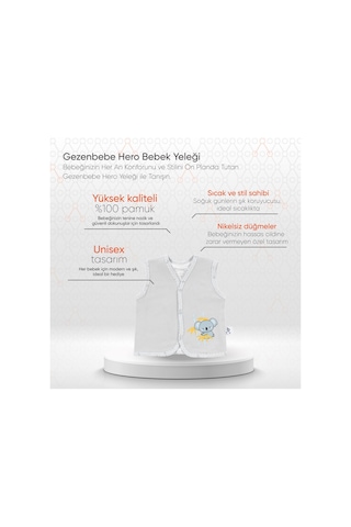 Gezenbebe Hero Bebek Yeleği Yeşil
