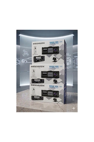 C-309 2" Dvr Araç İçi Kamerası Lcd Ekranlı Gece Görüşlü 3 Kameralı G-sensör Wi-fi 1080p Diğer