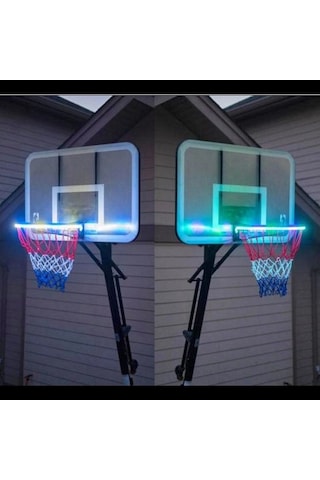 Trendooze Şerit Potası Led Led Lamba Işığı Işığı Güneş Güneş Enerjili Enerjili Çerçeve Basketbol Ge